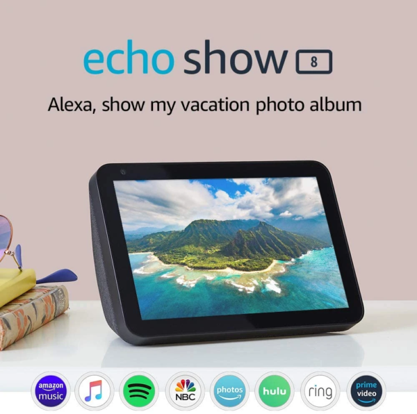 Amazon - Echo Show 8" Smart Display with Alexa - Charcoal - Image 3