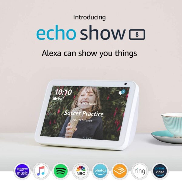 Amazon - Echo Show 8" Smart Display with Alexa - Sandstone - Image 3