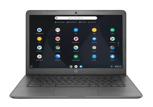 HP - 14" Touch-Screen Chromebook - Intel Celeron - 4GB Memory - 32GB eMMC Flash Memory - Dark Grey